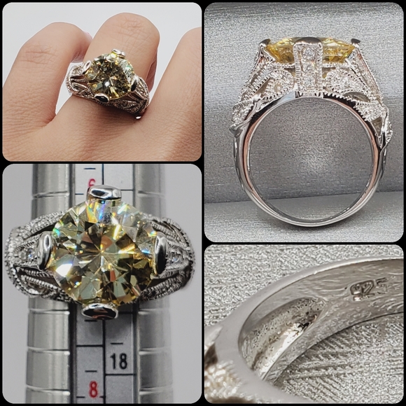 Yellow diamond ring - Picture 2 of 3